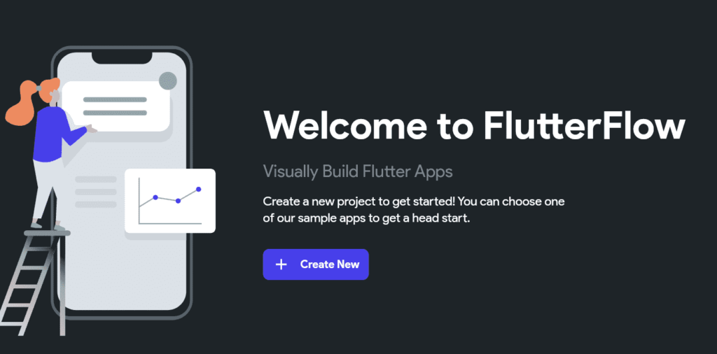 FlutterFlowのプロジェクトを作成