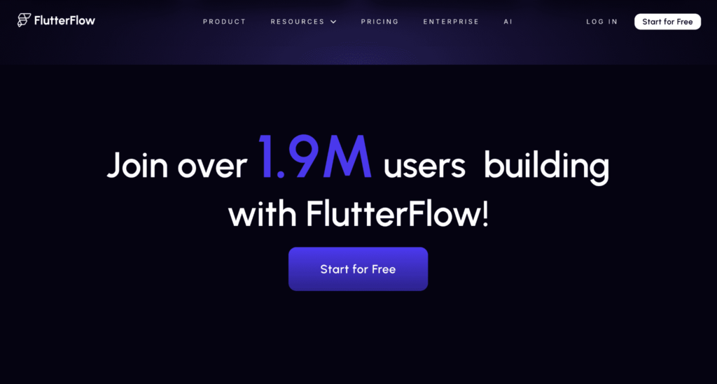 FlutterFlowの2025年2月時点でのユーザー数